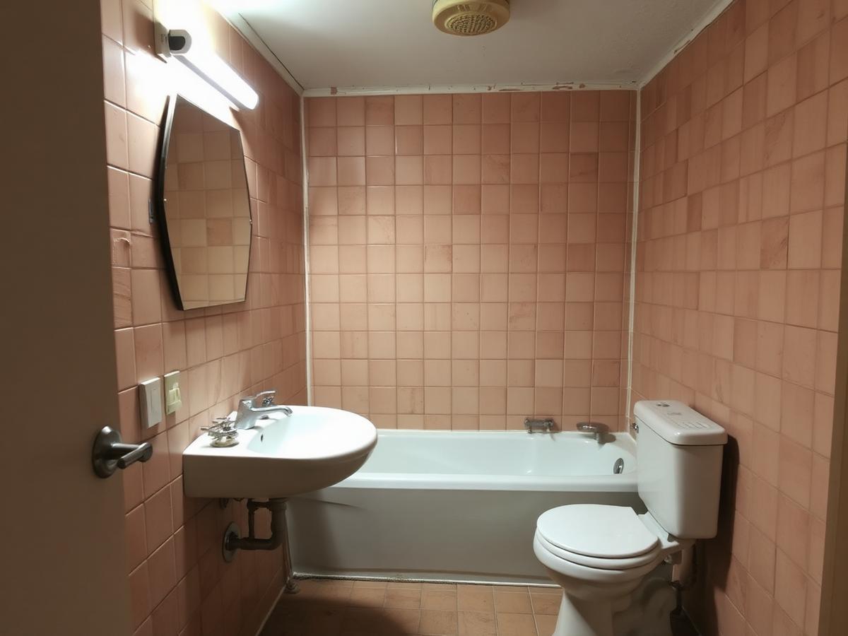 Salle de bain — Avenue Louise, Ixelles — avant